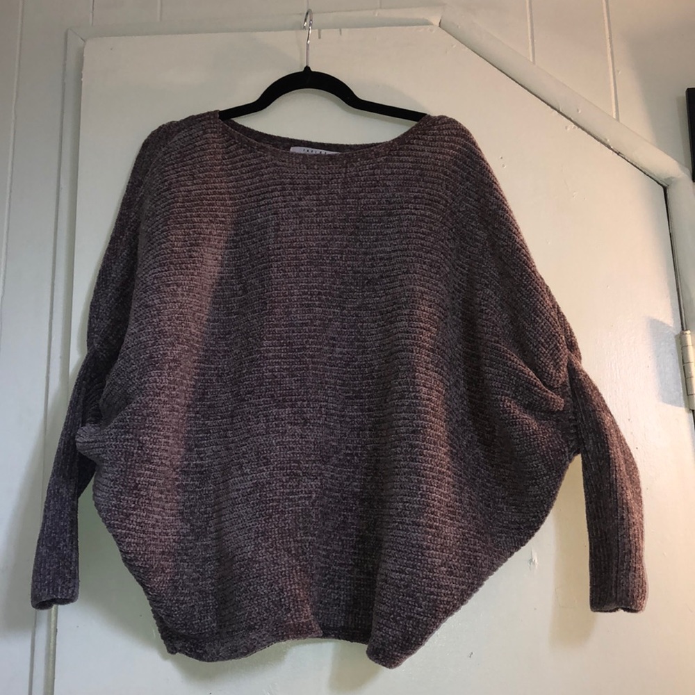 Windsor- Grey Slouchy Chenille Sweater